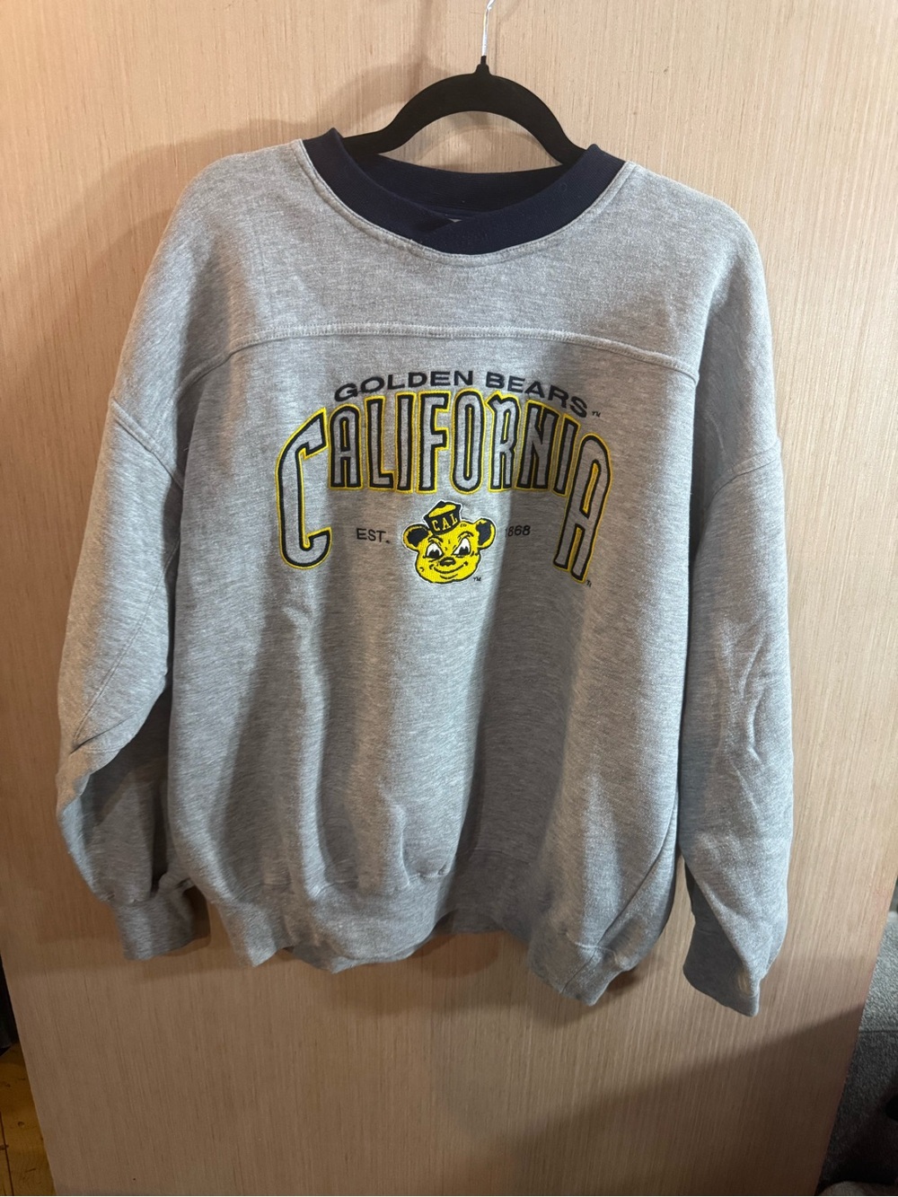 Men’s Vintage Lee Golden Bears California Gray Crewneck Sweatshirt Size Large